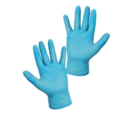 Перчатки нитрил-винил M Hongray 100шт (50пар) синие